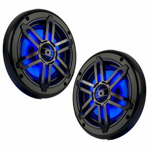 ■USA Audio■パワーアコースティック Power Acoustik MFL-65WB 16.5cm Max.400W●マリングレード●LED内蔵●保証付●税込