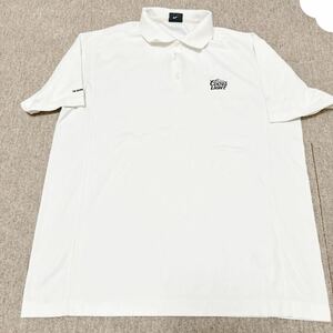 ナイキ NIKE ナイキ ゴルフ NIKE GOLF 白 ホワイト 刺繍ロゴ ポロシャツ 大人用XLサイズ