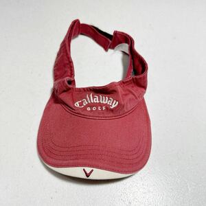 キャロウェイ callaway ゴルフ トレーニング 刺繍ロゴ サンバイザー 帽子 フリーサイズ