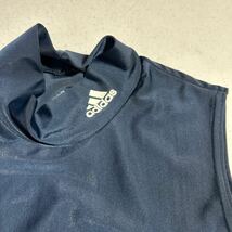 アディダス adidas 野球 トレーニング用 ハイネックインナーシャツ アンダーシャツ ノースリーブウェア_画像6