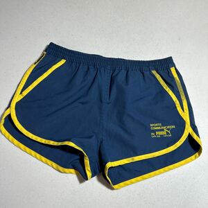 プーマ PUMA ポケット付 陸上 マラソン ショートパンツ ランニングパンツ ウエスト76 90年代