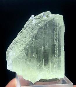 緑がかった黄色のクンツァイトクリスタル 39 グラム。 Greenish Yellow Kunzite Crystal 39 Gm.