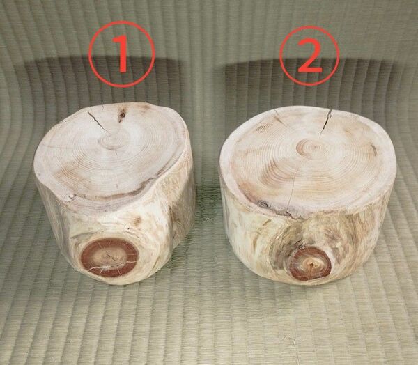 檜（ひのき）　置き台・飾り台　2点セット