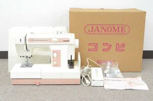 B◆通電OK◇JANOME ジャノメ COMBI 2300SX MODEL2300 コンビ ミシン 裁縫 手工芸 ハンドクラフト 取説 フットペダル ケース 箱付◆