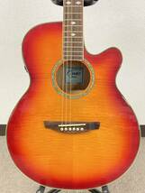 B◆Cooder by Takamine クーダー タカミネ TCP-450 CS エレアコ エレクトリック・アコースティック・ギター 弦楽器◆_画像2