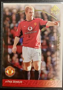 Paul Scholes ポール スコールズ Upper Deck SP Authentic Manchester United 2004 SP26 /500