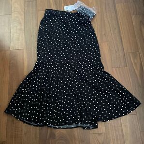 マーメイド スカート ドット柄
