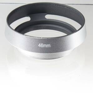 ●【即決送料無料】980円 メタルレンズフード径46mm（シルバー）●の画像1