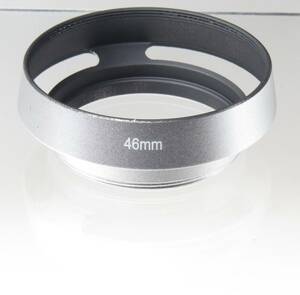 ●【即決送料無料】1000円　メタルレンズフード径46mm（シルバー）●