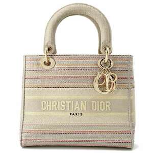 クリスチャン・ディオール ハンドバッグ レディディーライト キャンバス Christian Dior 2wayショルダーバッグ 【安心保証】