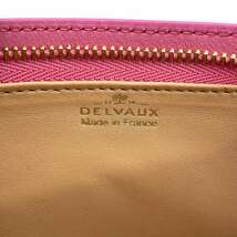 デルヴォー ポーチ レザー ミニクラッチ レザー デルボー Delvaux ピンク 【安心保証】_画像9