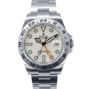 ロレックス エクスプローラー2 ランダムシリアル ルーレット 226570 ROLEX 腕時計 白文字盤 【安心保証】