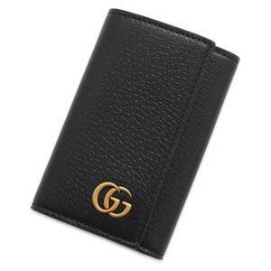  Gucci key case GGma-monto leather 435305 GUCCI black [ safety guarantee ]