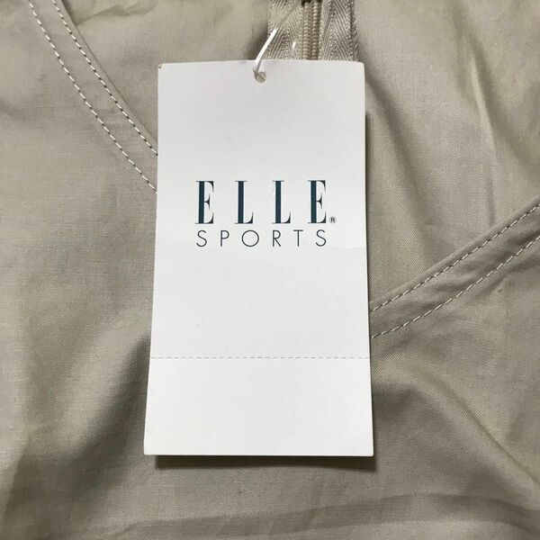 ELLE エルスポーツ　袖なしロングワンピース　ノースリーブ　両脇ポケット