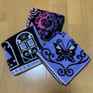 ANNA SUI アナスイ　ミニタオルハンカチ　3枚セット