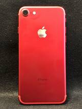 【A】【12077】iPhone7　128GB　RED　SIMロック　docomo　〇判定　バッテリー85％_画像3