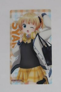 未使用 ご注文はうさぎですか 東京アニメセンター 渋谷 限定 特典 クリアカード 第1弾 シャロ Koi きららMAX 内田真礼 芳文社 C