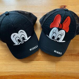 ディズニー　Disney 帽子 キャップ　ミッキー　ミニー　メッシュ
