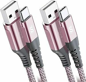 USB Type C ケーブル【1M/2本セット】Sweguard USB-C & USB-A 3.1A USB C ケーブル【Q