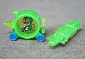  Showa Retro that time thing Glyco extra Doraemon [ sea bottom .. machine ]*wani set secondhand goods!