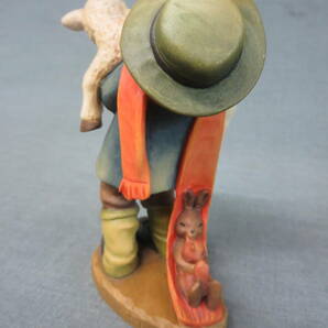ANRI アンリ 木彫り人形 「ヒツジを抱く少年」 フェランディス ITALY 中古品！の画像4