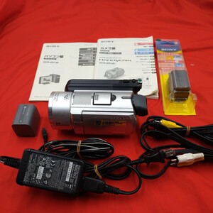 動作確認済/美品 SONY DCR-SR100 デジタルビデオカメラレコーダー HDD ナイトショット 取扱説明書付き 管理番号O12