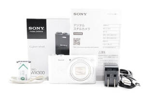 【実用品】ソニー SONY Cyber-shot DSC-WX300 ホワイト 元箱