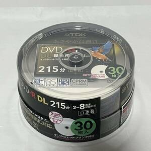 未開封　TDK DVD-R DL 215分　３０枚入り　連続3時間半　あざやか高画質