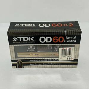 未開封　TDK OD 60 カセットテープ　ノーマルポジション ×2pack 記録媒体