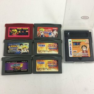 f300*80 【やや傷汚れ有】 GBA GBC　ゲームボーイアドバンス　カラー　ソフト まとめ　パックマン　ロックマン　ナルト　ワンピース