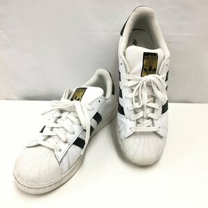 f300*80 [ scratch dirt have ] adidas superstar Adidas super Star gold Velo US8 C77124 26.5cm white × black sneakers 