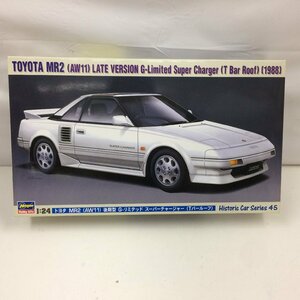 f100*80 【外箱開封済・未組立】 Hasegawa ハセガワ TOYOTA MR2 (AW11) 後期型 G-Limited Super Charger Tバールーフ 1988 1/24