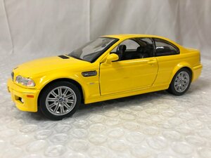 k102*80 【やや傷汚れ有】 ミニチャンプ 1/24 BMW M3 2000 COUPE イエロー ミニカー