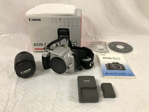 k160*80 【現状品】 通電のみ確認 Canon キヤノン EOS Kiss Digital X レンズキットシルバー DS126151