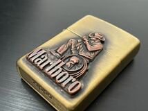 1円 ZIPPO ライター マルボロ Marlboroジッポ Zippoオイルライター真鍮製 中古品 喫煙グッズ ジッポー 火花確認済R67457_画像4