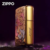 限定 新品 ZIPPO 九尾の狐 ライタージッポー オイルライター 真鍮 ゴールド 未使用_画像4