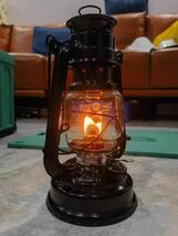 新品 1円 キャンプ用 超高品質 オイルランタン 灯油ランタン 照明 キャンプランタン アウトドア 野外登山 ブラック黒_画像2