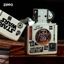 1円 新品 スターウォーズ Zippoライター ジッポー オイルライター 真鍮製 未使用 喫煙グッズ_画像3