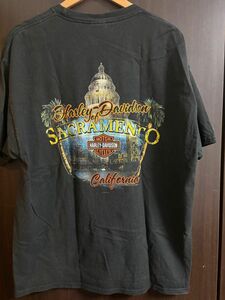 00's HARLEY DAVIDSON ハーレーダビッドソン Tシャツ ハーレーT XL相当黒 ブラック US古着