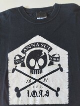 ANA SUI レディースXS アナスイ スカルプリント 半袖 チビ Tシャツ ブラック 正規品 送料無料アメリカ製_画像4