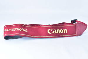 ★送料無料・純正★ほぼ新品★Canon キヤノン Professional 赤 レッド 金 ゴールド プロ ストラップ ショルダー ネック 使用感ほぼない美品