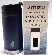 新品 送料無料 ミズ Mizu V5 真空二層構造 保温保冷ボトル 450ml ネイビー 紺色 水筒 ウォーターボトル MIZU ステンレス コーヒー_画像2