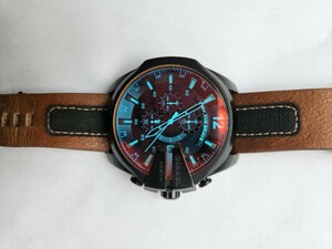 DIESEL wristwatch quartz leather belt DZ-4305 secondhand goods, operation goods 