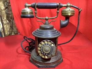 ◆ダイヤル式 電話機 Expoga　アンティーク 昭和　レトロ インテリア vintage ビンテージ ヴィンテージ　デンマーク
