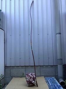 * archery . total length approximately 222cm weight approximately 590g bow power approximately 25kg direct heart glass bow? sack attaching Z24170