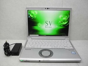 ☆1円☆第8世代☆CF-SV7TDHVS☆累積7850☆高解像度1920×1200☆Core i5 1.70GHz/8GB/SSD256GB/無線/Bluetooth/カメラ/Office/DtoD領域☆