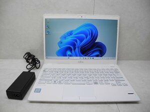 ☆1円☆第8世代☆富士通 LIFEBOOK UH75/B3☆高解像度1920×1080☆Core i7 1.80GHz/8GB/SSD256GB/無線/Bluetooth/カメラ/Office/Win11☆