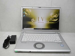 ☆1円☆第8世代☆累積5880☆CF-LV7RDCVS☆高解像度1920×1080☆Core i5 1.70GHz/8GB/SSD256GB/無線/カメラ/Office/Win10 DtoD領域☆