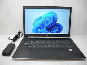 *1 иен старт * no. 8 поколение *HP*ProBooK 470G5* высота разрешение *GeForce 930MX*Core i7 1.80GHz/8GB/1TB/ беспроводной /Bluetooth/ камера /Office/Win11*