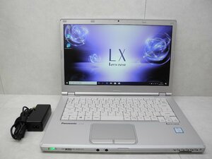 ☆1円☆第7世代☆CF-LX6RDPVS☆高解像度1920×1080☆累積11670☆Core i5 2.40GHz/8GB/SSD256GB/無線/Bluetooth/カメラ/Office/DtoD領域☆